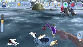 Ice fishing gamble game in Germany